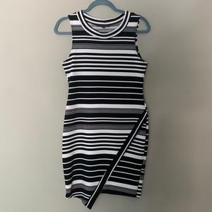 Black/white bodycon dress